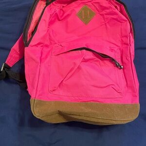 Vibrant Pink and Brown Kids Backpack